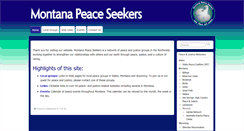 Desktop Screenshot of montanapeaceseekers.org